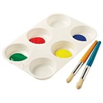 EDUCATIONAL COLOURS MUFFIN PALETTE 6 WELL