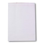 RULED BANK WHITE OFFICE PADS A4 100 LEAF   7011713 