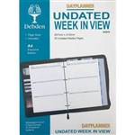 DEBDEN DAYPLANNER EXECUTIVE EDITION REFILL NONDATED WEEKLY TO VIEW 210 X 297MM