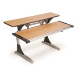 SYLEX SPLIT SURFACE HEIGHT ADJUSTABLE DESK 1600 X 830MM