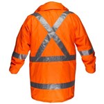 PRIME MOVER MX306 MAX HIVIS RAIN JACKET WITH CROSSBACK TAPE