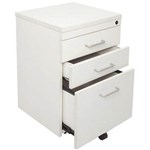 RAPID VIBE MOBILE PEDESTAL 3 DRAWER 690 X 465 X 447MM WHITE