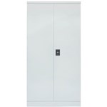 INITIATIVE STATIONERY CUPBOARD 4 SHELVES 2000 X 910 X 450MM SILVER GREY