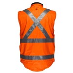 PRIME MOVER HV214X POLAR FLEECE VEST REVERSIBLE WATERPROOF LINED DAYNIGHT X BACK