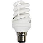 ITALPLAST ENERGY SAVING LAMP BULB SPIRAL BAYONET PLUG 15W WARM WHITE