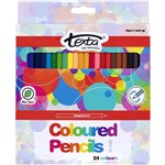 TEXTA COLOURED PENCILS ASSORTED PACK 24