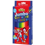 TEXTA JUMBO COLOURED PENCILS ASSORTED PACK 12