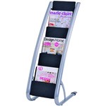 ALBA FLOOR BROCHURE HOLDER STAND SINGLE 6 TIER