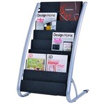 ALBA FLOOR BROCHURE HOLDER STAND DOUBLE 8 TIER