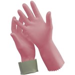 OATES SILVER LINED RUBBER GLOVES SIZE 8 PINK