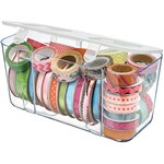 DEFLECTO STORAGE CADDY ORGANISER CONTAINER MEDIUM WHITECLEAR 7054800    