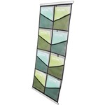 DEFLECTO PORTABLE MESH EXHIBITION STAND 8 X A4 BLACK