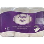 REGAL PREMIUM KITCHEN TOWEL 2PLY 60 SHEET WHITE PACK 6
