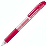 PENTEL K157 HYBRID GEL GRIP RETRACTABLE GEL PEN 07MM RED