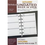 DEBDEN DAYPLANNER PERSONAL EDITION REFILL NONDATED WEEKLY TO VIEW 120 X 81MM