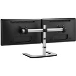 ATDEC DUAL FREESTANDING MONITOR STAND SILVER