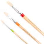 ROYMAC 1600 HOG HAIR PAINT BRUSH ASSORTED PACK 3