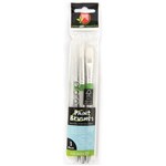ROYMAC ACHIEVER WHITE TAKLON ROUND PAINT BRUSH PACK 3