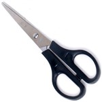 MICADOR SCISSORS BLACK HANDLE 165MM