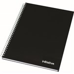 INITIATIVE TWINWIRE NOTEBOOK HARD COVER 160 PAGE A4 BLACK
