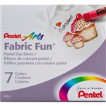 PENTEL ARTS FABRIC FUN PASTEL DYE STICKS ASSORTED COLOURS PACK 7