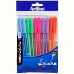 ARTLINE SPLASH STICK PENS ASSORTED BRIGHTS PACK 10