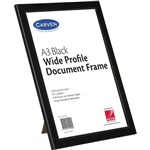 CARVEN DOCUMENT FRAME PLASTIC A3 BLACK
