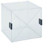 ESSELTE SHELF MODULAR SYSTEM 152MM CUBE 4 DRAW DIAGONAL CLEAR