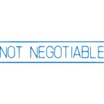 XSTAMPER 1124 NOT NEGOTIABLE BLUE