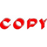 XSTAMPER CXBN 1336 PREINKED MESSAGE STAMP COPY 42 X 13MM RED