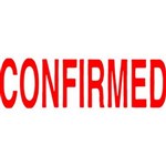 XSTAMPER CXBN 1543 PREINKED MESSAGE STAMP CONFIRMED 42 X 13MM RED
