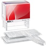 COLOP P40 PRINTER DOITYOURSELF SELFINKING STAMP SET 25MM35MM BLACK