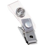 GBC ID BADGE STRAP CLIP CLEAR PACK 100