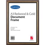 CARVEN DOCUMENT FRAME A3 REDWOODGOLD