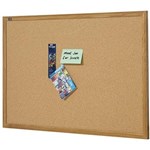 QUARTET CORKBOARD 600 X 450MM OAK FRAME