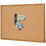 QUARTET CORKBOARD 900 X 600MM OAK FRAME