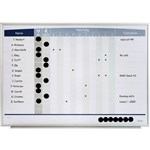 QUARTET PERSONNEL MATRIX BOARD INOUT 580 X 410MM WHITE