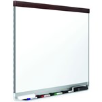 QUARTET PRESTIGE2 MAGNETIC WHITEBOARD 895 X 635MM MAHOGANY FRAME