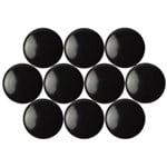 QUARTET MAGNETIC BUTTONS 20MM BLACK PACK 10