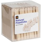 EDUCATIONAL COLOURS CONSTRUCTION POPSTICKS NATURAL PACK 500