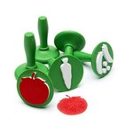 EDUCATIONAL COLOURS PAINT AND DOUGH STAMPERS VEGETABLES SET GREENWHITE