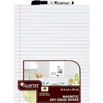 QUARTET WHITEBOARD MAGNETIC TILE RULED 216 X 280MM WHITE