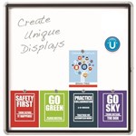 QUARTET ENCLOSED WHITEBOARD MAGNETIC 965 X 990MM