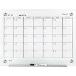QUARTET INFINITY CALENDAR BOARD GLASS 600 X 900MM WHITE