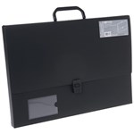 QUILL ARTISTS PORTFOLIO CLIP CLOSURE A3 BLACK