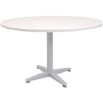 RAPID SPAN 4 STAR ROUND TABLE 1200MM NATURAL WHITESILVER