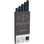 PARKER QUINK INK CARTRIDGES BLUE BLACK PACK 5