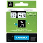 DYMO 40913 D1 LABELLING TAPE 9MM X 7M BLACK ON WHITE