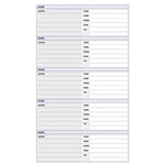 DEBDEN DAYPLANNER SLIMLINE EDITION REFILL TELEPHONEADDRESS 162 X 82MM