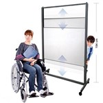 VISIONCHART ASPIRE MOBILE DOUBLE SIDED VERTICAL WHITEBOARD NONMAGNETIC 1950 X 1280MM